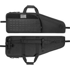 DBTAC Urban Classic Tactical Single Scoped Long Rifle Bag Soft Gun Case for Shooting Range Outdoor Hunting | US Flag Patch + Universal Holster Included | 35