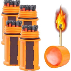 Qixfyze штормовые спички, штормовые спички, водонепроницаемые штормовые спички на открытом воздухе, которые не гаснут, 2025 водонепроницаемых ш