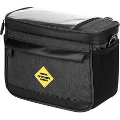 Сумка на руль велосипеда, корзина для велосипеда с сенсорным экраном TPU, водонепроницаемый и изолированный дизайн передней корзины для вел