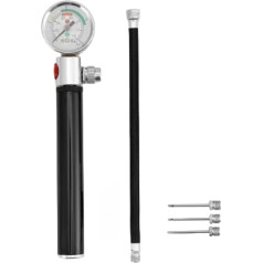 Легкий велосипедный инфлятор с манометром, компактный мини-насос для накачивания шин и спортивных мячей