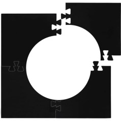 Dartboard Surround - 4x разделенные квадратные щиты для доски, прочная защита стены | рамка, 18-дюймовый щит для доски для дартса, предотвращает повреж