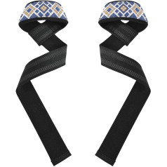 Бинты на запястья с плоским геометрическим рисунком, восьмиугольные, 66 см, неопрен, с подкладкой, для тренировок, тренажерного зала, пауэрл