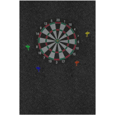 Защита доски для дартса, фетровая настенная плитка, защита доски для дартса, черная окантовка, профессиональный дизайн для взрослых, мужчи