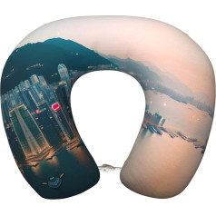 Подушка для путешествий Гонконгского самолета, подушка из пены с памятью, подходит для самолетов, сна, путешествий