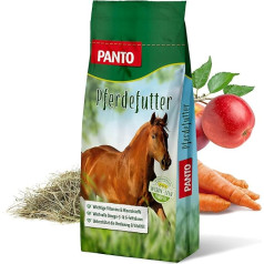 PANTO Pure Nature Horse Feed 15 кг - Структурированный корм с Wisan Lein, восстановительный корм для лошадей, однократное кормление