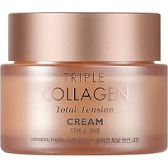 TONYMOLY Triple Collagen Total Tension Cream - Подтягивающий кожу, против морщин, осветляющий коллагеновый крем для лица с ниацинамидом, витамином С - корейский