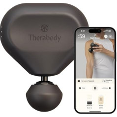 Theragun Mini von Therabody (3. Generation) - Ultratragbare Massagepistole und Reisezubehör für schnelle, effektive Schmerz- und Verspannungen überall - Schwarz