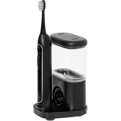 AD 2180 черная звуковая зубная щетка 2 в 1 с ирригатором