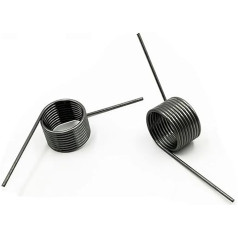 Torsionsfeder 10 STÜCKE Drahtdurchmesser 1,2 mm Kleine V-förmige Torsionsfederklemme 60-180 Multifunktionale Gradspule 3/6/9 65Mn Stahl(10.8mm(9 laps),8.5mm(10pcs),1.2mm(60 degrees))