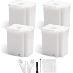 Gosknor 4pcs принтер отходов чернил Pad замена для Epson Ecotank ET-2800 ET-2803 ET-4800 ET-2400 ET-2720 ET-4700 ET-2711 L3110 L3250 L3150 L3210 и т.д. Техническое обслуживание коробки набо