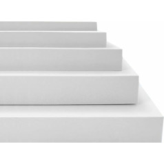 Schaumstoffplatte, 1 Stück EVA-Schaumstoffplatte, Werkzeugkasten, stoßdämpfende Schaumstoffplatten, 38 Grad, handgefertigtes Modellbaumaterial, Geschenkbox innerhalb der Verpackungsauskleidung(White,1