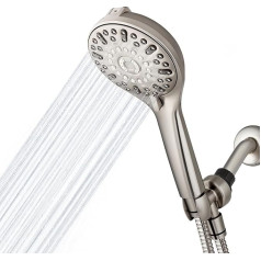 Waterpik ShowerClean Pro QCM-769ME Душевая лейка высокого давления со встроенной электромойкой Матовый никель Очиститель для душа