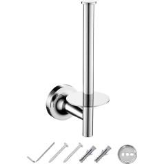 JASSFERRY Настенный держатель для туалетных рулонов с полированным хромом, круглый держатель для рулонов для ванной комнаты и кухонных аксесс