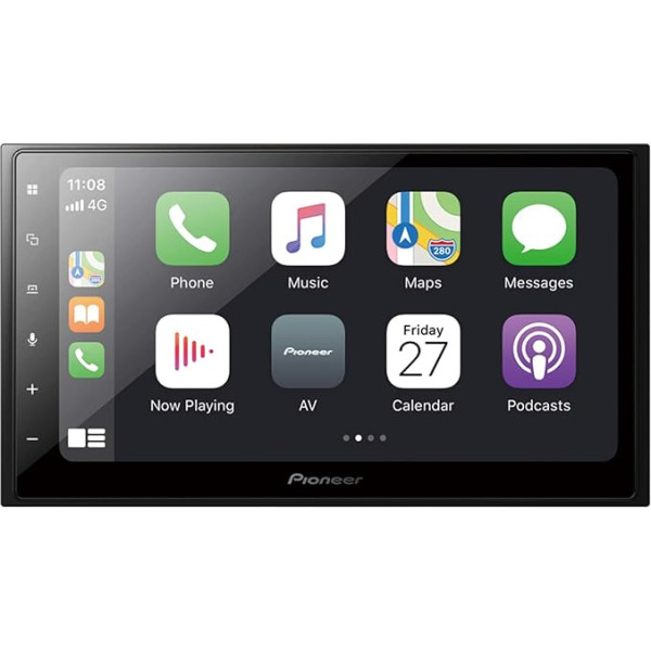 Цифровое радио Pioneer SPH-DA250DAB-AN 2-DIN, 6,8-дюймовый сенсорный экран, Bluetooth, CarPlay Android Car, USB, с антенной