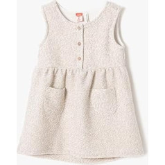 Koton Babygirl Платье с рукавами и карманом на пуговицах, экрю(010)