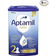 Aptamil Care 2 - последующее молоко после 6 месяцев, с Омега 3 и 6, DHA и ARA, без пальмового масла, детское питание, молочный порошок, 1 x 800 г (упаковка из 6