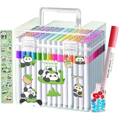 Hitburu Набор мелков с войлочным наконечником, водостойкие мелки для детей, устойчивые к пятнам светящиеся долговечные мелки для школы, класс