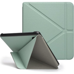 Чехол Tenano для Tolino Vision Colour 2024, Kobo Libra Colour (модель: N428), обложка-оригами с функцией автоматического сна/пробуждения - зеленый агава