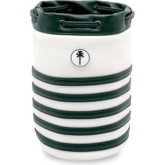 PINKTEE Сумка для мяча для гольфа, сумка для ценных вещей, кожаная сумка, ведро на талии со съемным магнитным маркером мяча