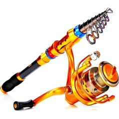 Рыболовная удочка телескопическая удочка и 13+1 шарикоподшипник спиннинг рыбалка катушка комбо соленой пресной воды карп рыболовные снаст