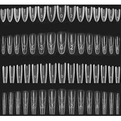 480 шт. Набор форм для ногтей, 14 форм для наращивания ногтей, гелевые формы для ногтей, многослойные формы для ногтей, подходит для ногтевого 