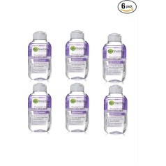 Garnier Средство для снятия макияжа с глаз, 2-в-1 водостойкое, питает ресницы аргинином, удаляет водостойкий макияж, Skin Naturals, 6 x 125 мл