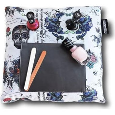 Coz-E-Nailbar, подушка для маникюра, подушка для ногтей, яркий принт татуировки, ткань 