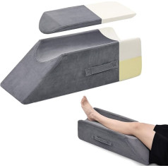 TANYOO Leg Pillow Memory Foam Vein Cushion Wedge Cushion for Legs Up, Positioning Cushion for Legs, Removable, Washable, Home Use