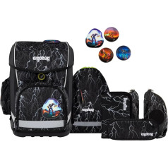 Эргономичный школьный рюкзак ergobag Cubo Light, сверхлегкий, комплект из 5 штук, 780 г
