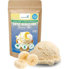 Simply Keto Lower-Carb* Banana Toffee Ice Mix - сливочное мороженое без добавления сахара с 2,1 г углеводов нетто - без мальтитола - без глютена, сои и кетогена - на