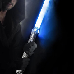 Lischwert Lightsaber RGB 11 цветов с возможностью изменения 7 звуковых режимов Лазерный меч с металлической рукояткой Лазерная сабля Force FX Дуэльная игр
