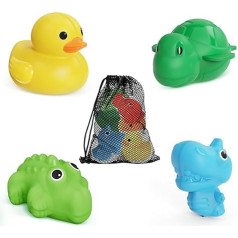 Игрушки для ванны без плесени - 4 штуки
