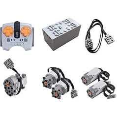 Technic Power Functions Set For Technic Cars, 8-Piece Remote Control Upgrade Motor Power Kit For Building Block Toys, Compatible With Major Brands/Type 4