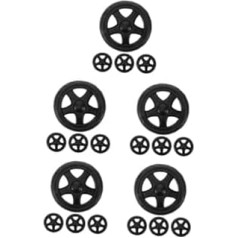 5 комплектов торговых тележек колеса горнодобывающей тележки колеса прокатки колеса замена колеса для коляски колеса для прицепа подъемн