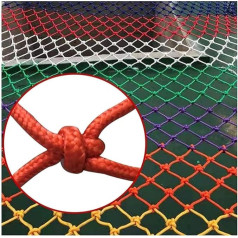 Kletternde Gurtbänder Kletternetz Buntes Kletternetz Outdoor-Seilleiternetz for Zaungeländer Gewebtes Trenngitter Sisalseil Zaungeflecht(3 * 6m(9.9 * 18.18ft))