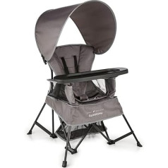 Baby Delight Go with Me Chair | Indoor/Outdoor Chair with Sun Canopy | Gray | Портативный стульчик трансформируется в 3 стадии роста ребенка: Сидя, стоя и большой ребенок | От 