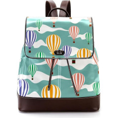 Персонализированные школьные сумки для подростков, красочный рисунок воздушного шара, облако, разноцветный, 27x12.3x32 см, рюкзаки-рюкзаки