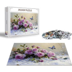 Пазл Бабочка Пазл 6000 Кусочков Цветок Деревянный Пазл Взрослых, Премиум Качество Классический Деревянный Образовательная Игра DIY Классиче