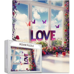 Puzzle Love Puzzle 3000 Pieces, деревянные пазлы для взрослых, разноцветные деревянные пазлы, классические пазлы Цветочные деревянные пазлы для взрослы