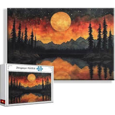 Пазл Пейзаж Ретро 1000 шт. большой XXL 75 x 50 см, пазл Искусство Невозможного Взрослым Задача, Классический Пазл Взрослым, Мальчикам, Девочкам, Иг