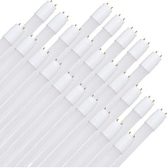 NCC-Licht 25 x LED ламп T8 трубка 90 см 12 Вт G13 1200 лм 865 холодный белый 6500 K в комплекте стартер