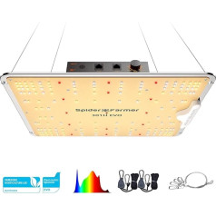 Светодиодная лампа Spider Farmer, SF 1000 LED лампа для растений, полный спектр и регулируемая функция со светодиодами Samsung LM301 и драйвером Mean Well, свето