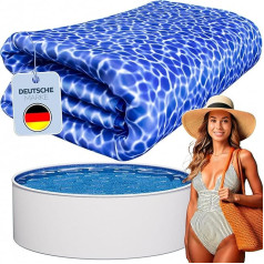 Poolomio® Внутренняя пленка для бассейна Голубой мрамор для круглых бассейнов 360 x 110 см Толщина 0,35 мм Внутреннее покрытие бассейна изготовлено