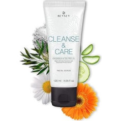 Скраб для лица Beysey Cleanse & Care с алоэ вера, чайным деревом, ноготками и ромашкой 120 мл