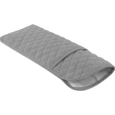 jojomis Hair Tools Reisetasche, hitzebeständiger Haar-Werkzeug-Organizer für Lockenstab, Haartrockner, Glätteisen und Haar-Accessoires, tragbarer Aufbewahrungshalter für Reisen und Zuhause, GRAU