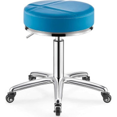 OPOBMBNGX Парикмахерские резки стул PU Padded Регулируемая скамья мобильный офис стулья для стрижки с 360 ° вращения для спа-салон татуировки работы