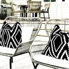 Уличные поцелуи, wasserdicht, Boho-Stil, Bauernhaus, геометрические поцелуи для террасы, сада, 40,6 x 40,6 см, 2 штуки