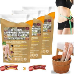 30 Kräuter-Detox-Fußbadperlen, professionelle Körperentgiftungsperlen, pflanzliche Detox-Fußeinweichperlen, Detox und formende Reinigung des Fußes, Detoxing Herbs Foot Soak Perlen (B, 3 Stück)