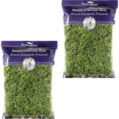 Super Moss 26912 Испанский мох консервированная трава 200 кубических дюймов (упаковка из 2)