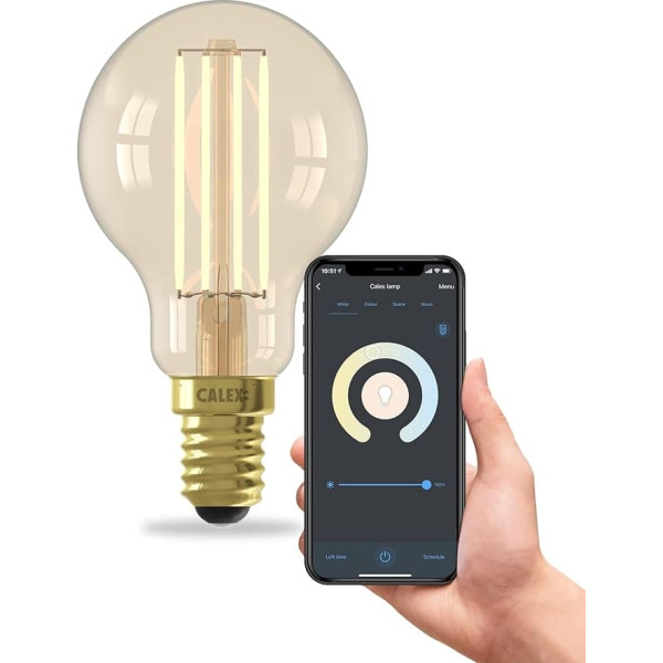 CALEX Smart WLAN Light Bulb E14, P45, Filament LED Bulb, теплый белый свет (5)